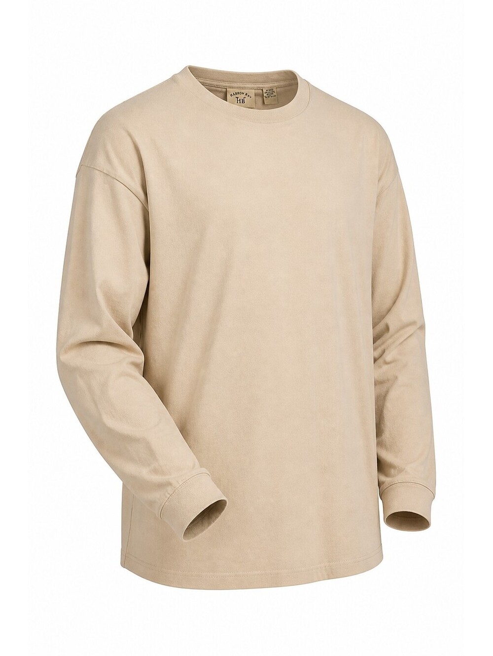 Harbor Bay 2XL Tall Beige Long Sleeve Cotton Shirt
